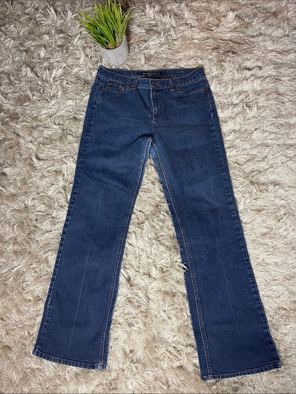 DKNY Women's Dark Blue Flare Jeans